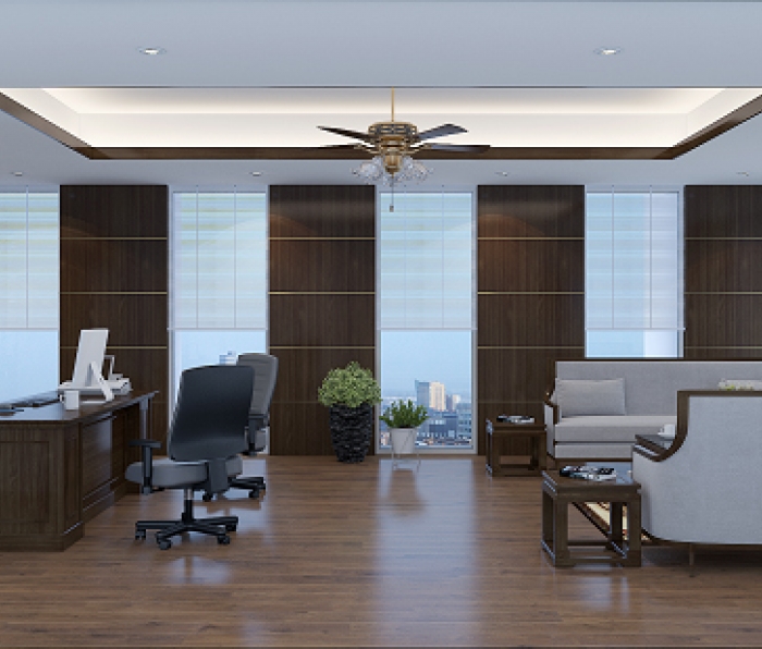 Công trình phòng tổng giám đốc - Tầng 3 - Văn phòng công ty Dệt Bảo Minh 